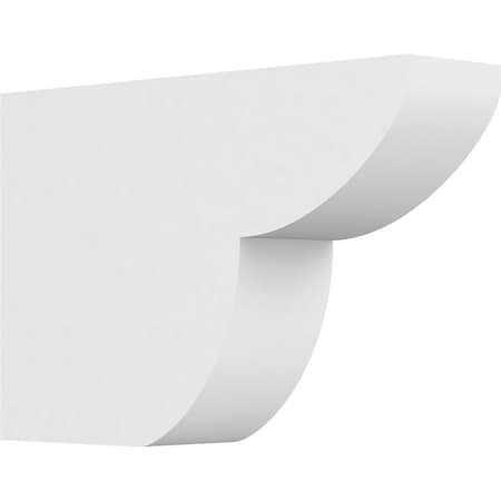 Ekena Millwork Standard Crestline Architectural Grade PVC Rafter Tail, 3"W X 8"H X 12"L RFTP03X08X12CRE